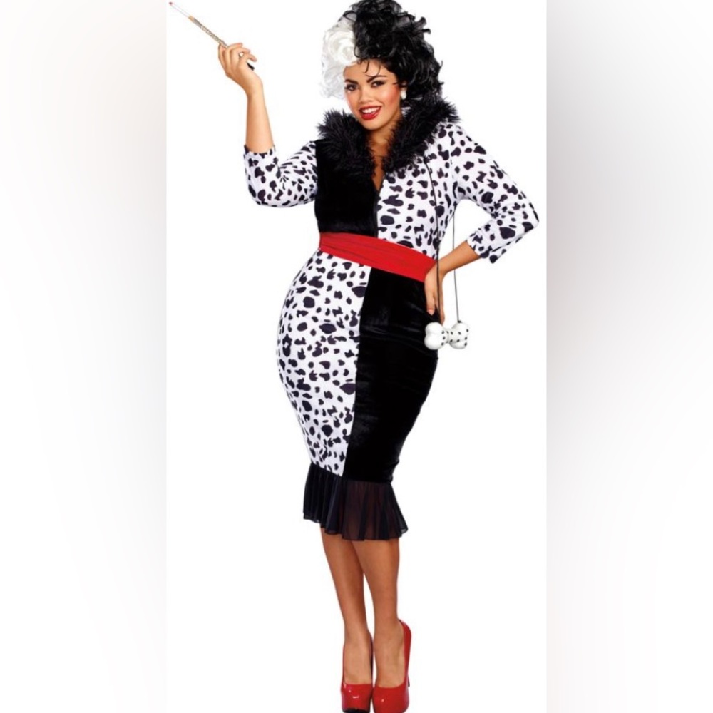 Cruella DeVil Plus Sz Costume 1X